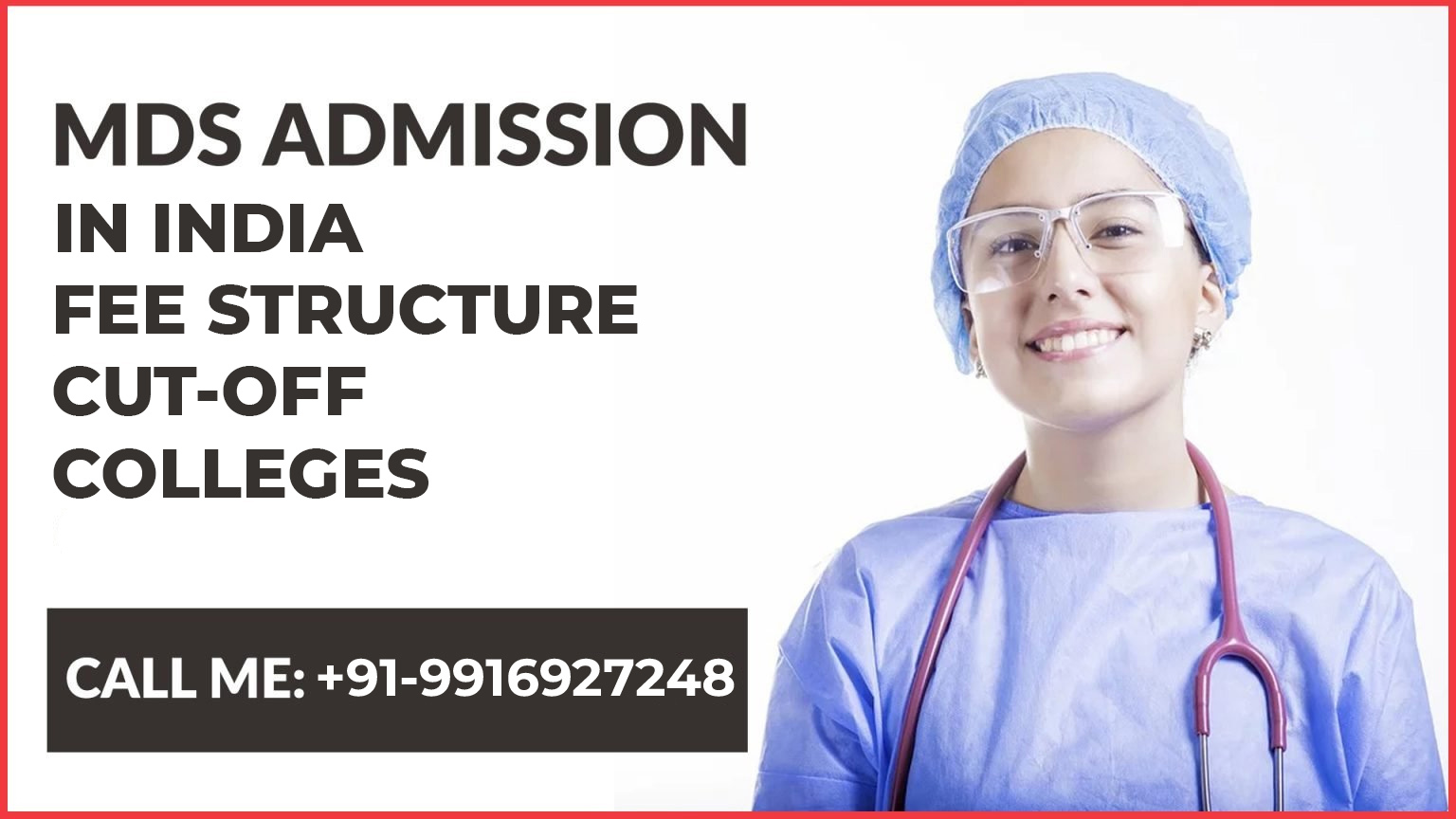 MDS Admission in India Banner