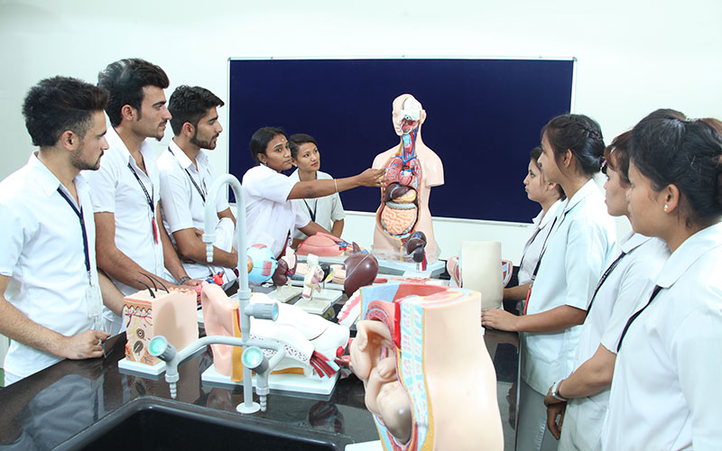 Harsha Paramedical College Anatomy class